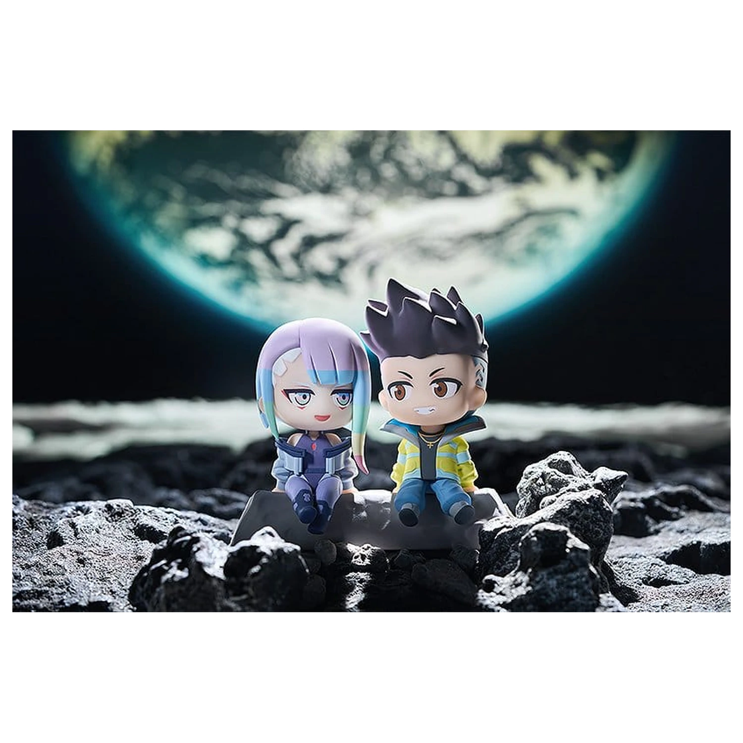 Cyberpunk: Edgerunners Qset+ PVC Figures 2-Pack David & Lucy 8 cm product photo