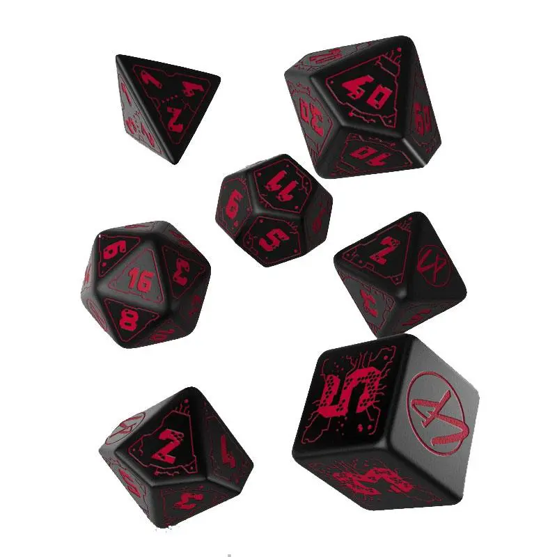 Cyberpunk Edition Dice Set Blood over Chrome (7) termékfotó