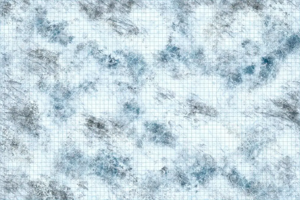 D&D Icons of the Realms: Battle Mat Tundra product photo