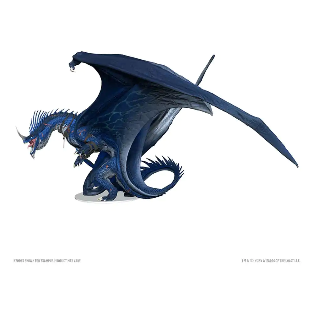 D&amp;D Icons of the Realms Boxed prepainted Miniatures Ancient Blue Dragon 20 cm product photo