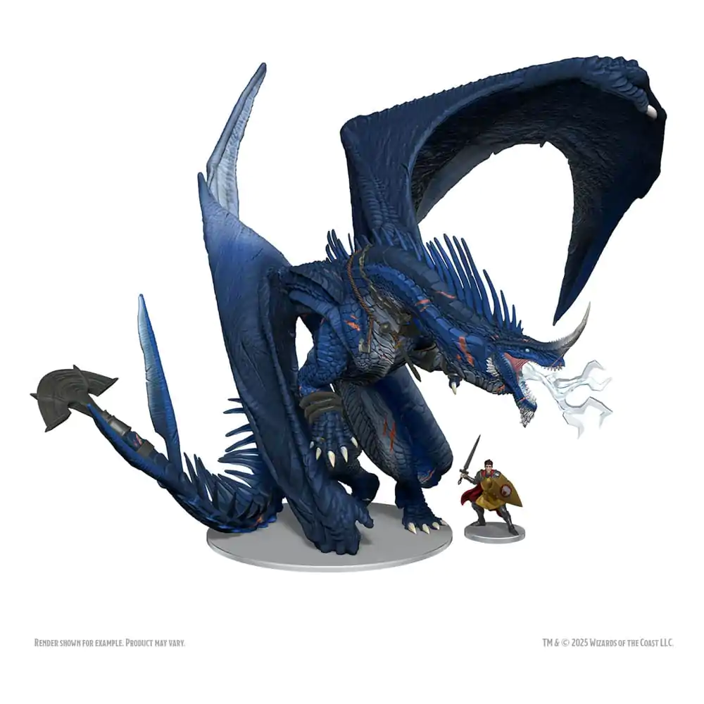 D&amp;D Icons of the Realms Boxed prepainted Miniatures Ancient Blue Dragon 20 cm product photo