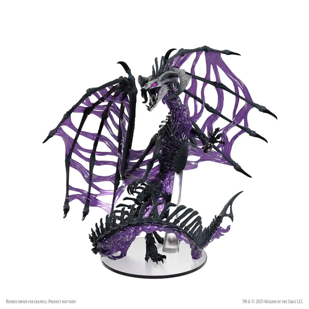 D&D Icons of the Realms Boxed prepainted Miniatures Black Dracolich 30 cm product photo