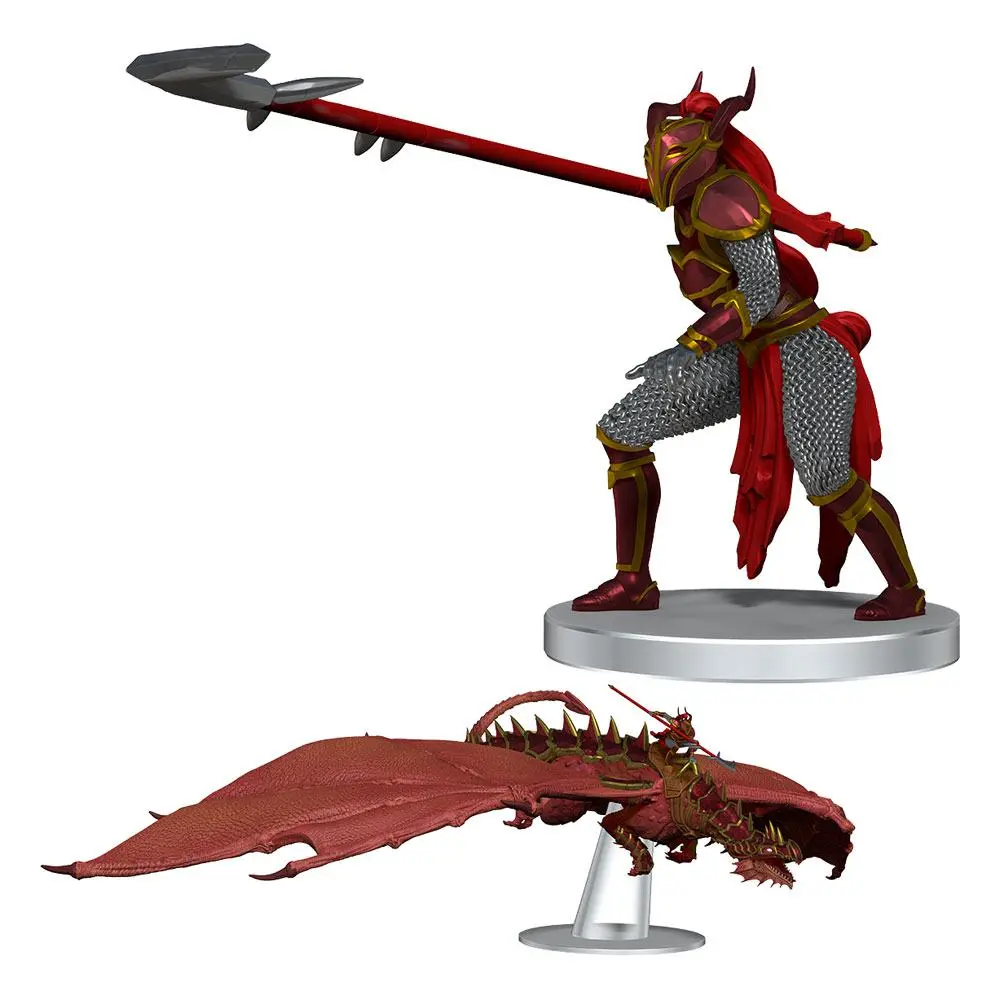 D&amp;D Icons of the Realms Dragonlance pre-painted Miniatures Red Ruin &amp; Red Dragonnel (Set 25) product photo