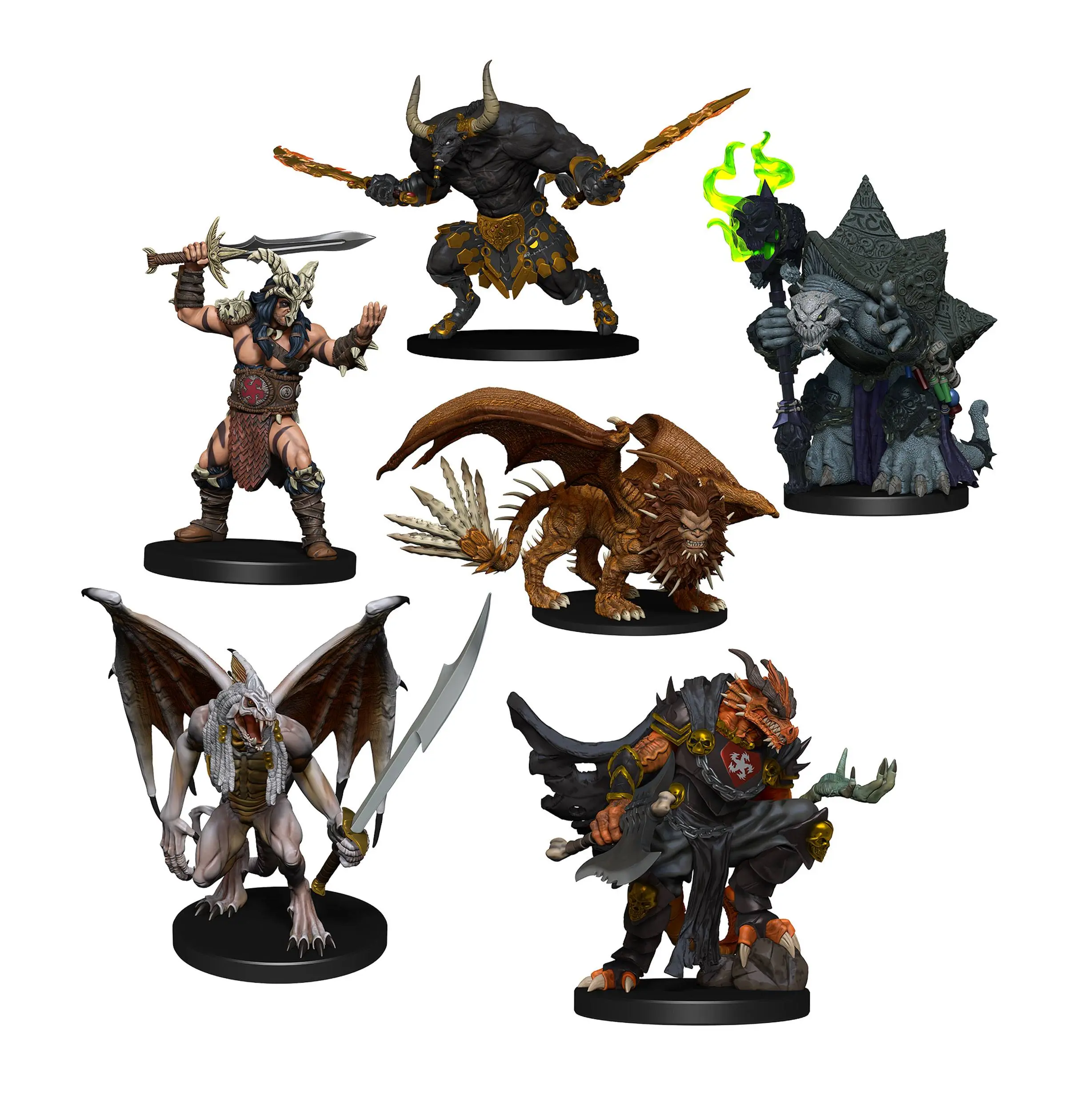 D&amp;D Icons of the Realms Miniatures Descent into Avernus: Arkhan the Cruel and The Dark Order product photo