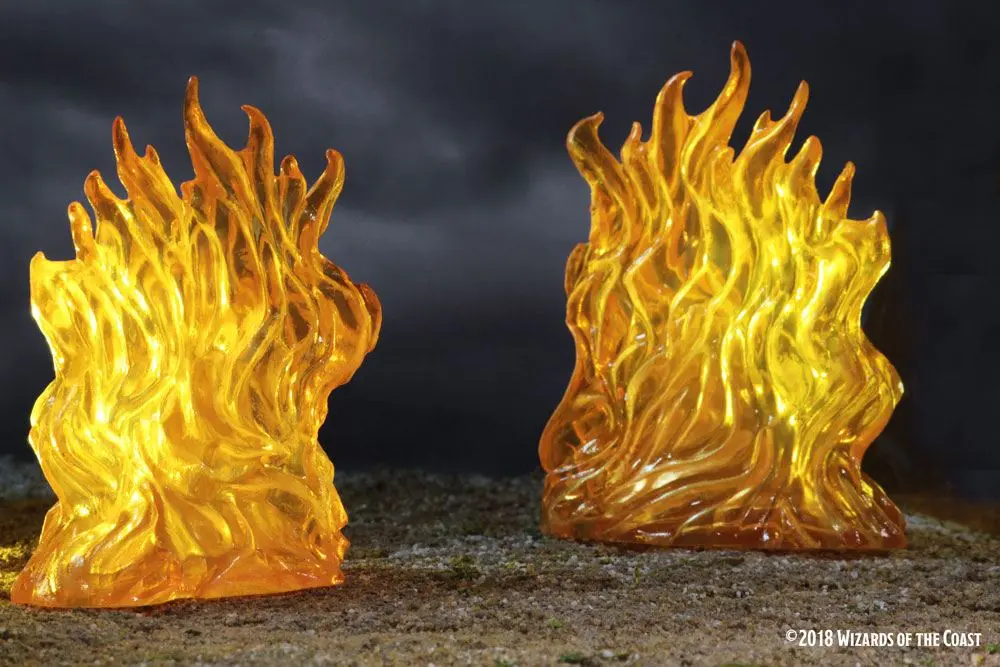 D&amp;D Icons of the Realms Miniatures Spell Effects: Wall of Fire &amp; Wall of Ice product photo