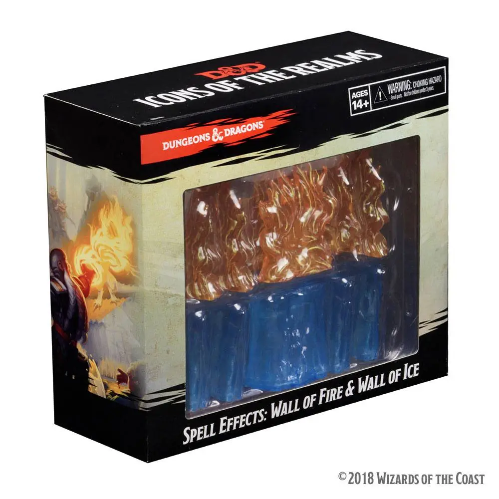 D&amp;D Icons of the Realms Miniatures Spell Effects: Wall of Fire &amp; Wall of Ice product photo