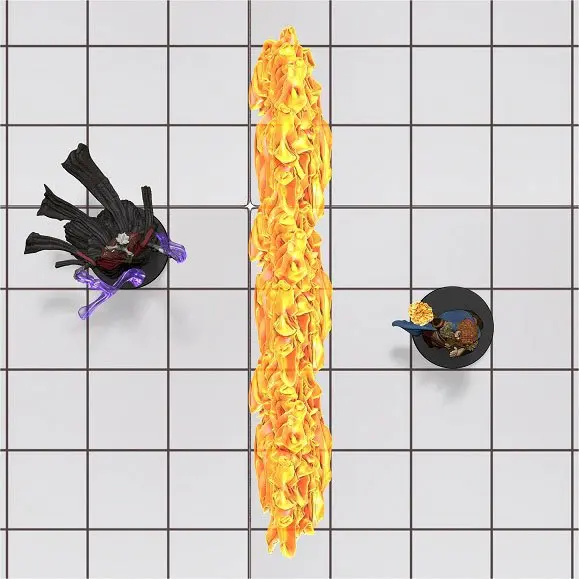 D&amp;D Icons of the Realms Miniatures Spell Effects: Wall of Fire &amp; Wall of Ice product photo