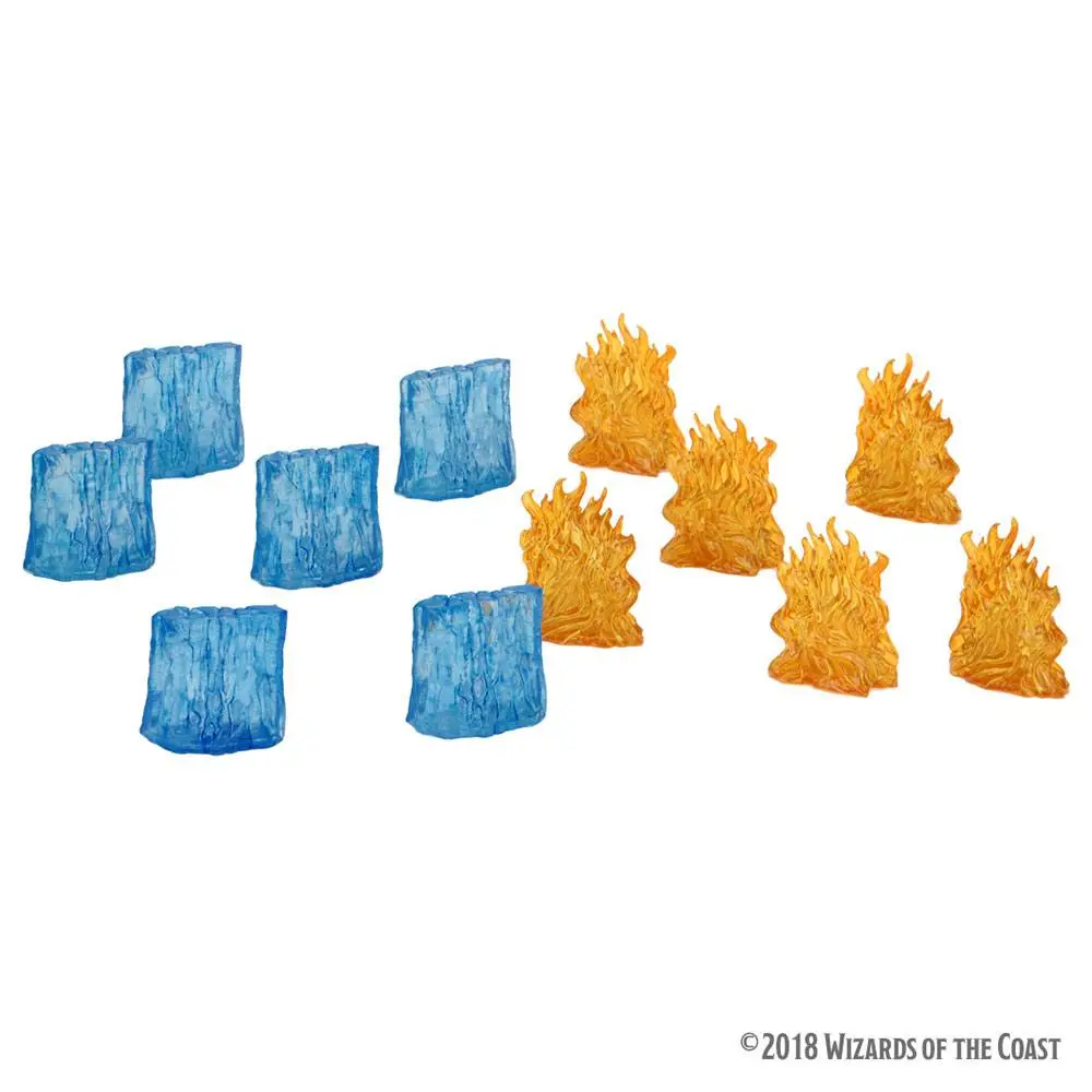 D&amp;D Icons of the Realms Miniatures Spell Effects: Wall of Fire &amp; Wall of Ice product photo