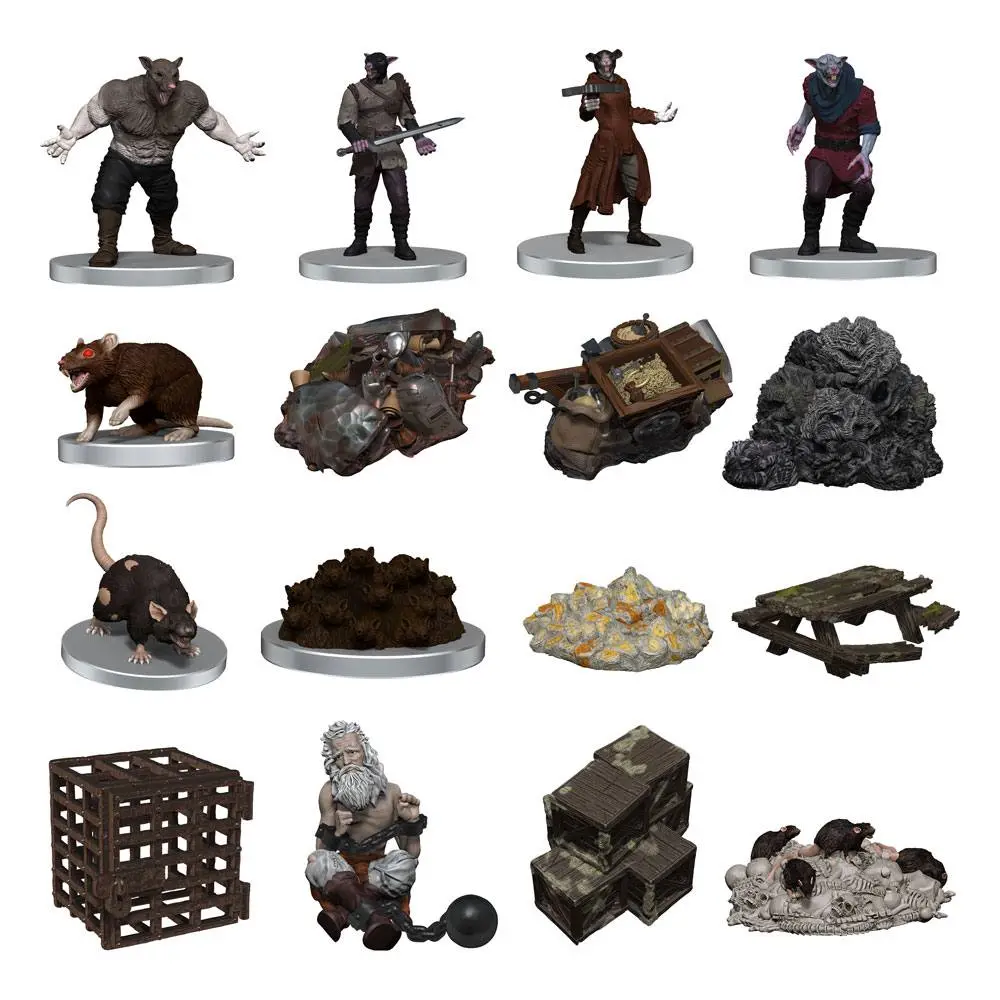 D&amp;D Icons of the Realms pre-painted Miniatures Adventure in a Box - Wererat Den product photo