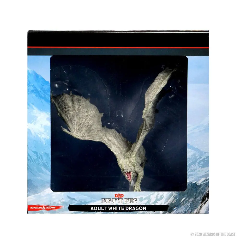 D&amp;D Icons of the Realms Premium Miniature pre-painted Adult White Dragon product photo