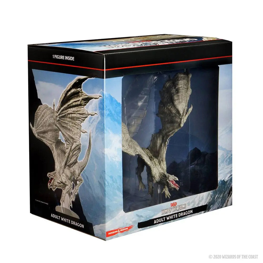 D&amp;D Icons of the Realms Premium Miniature pre-painted Adult White Dragon product photo