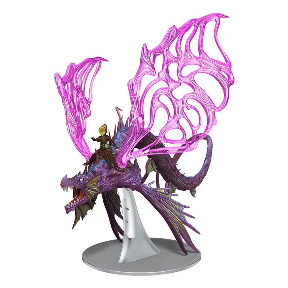 D&amp;D Icons of the Realms Spelljammer Adventures in Space pre-painted Miniatures Adult Solar Dragon &amp; Prince Xeleth (Set 24) product photo