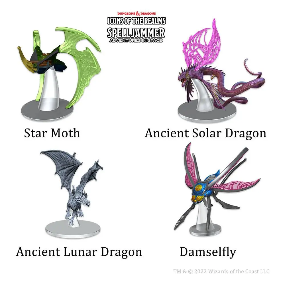 D&amp;D Icons of the Realms Spelljammer Adventures in Space pre-painted Miniatures Ship Scale - Astral Elf Patrol product photo