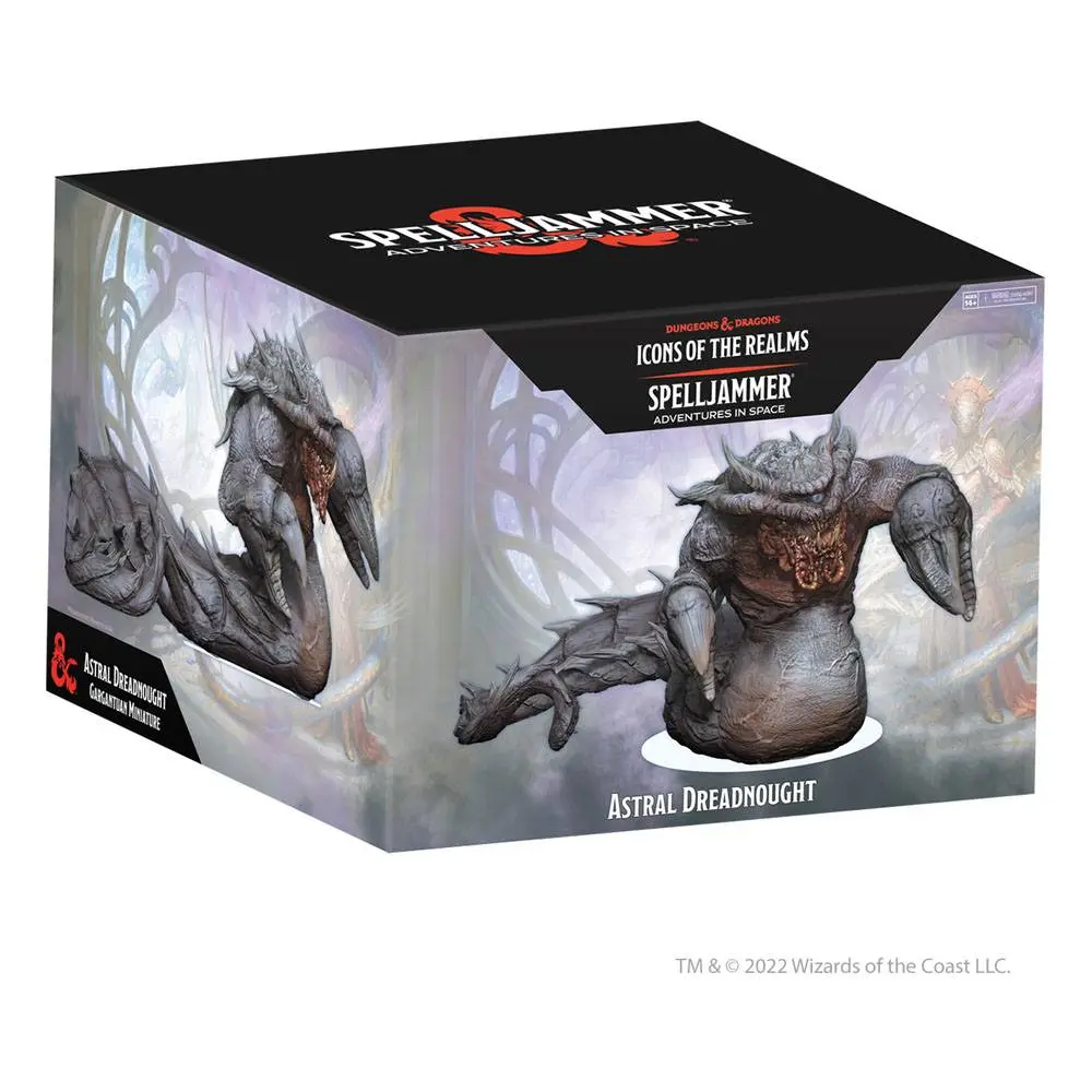 D&amp;D Icons of the Realms: Spelljammer Adventures in Space Prepainted Miniature Astral Dreadnought product photo