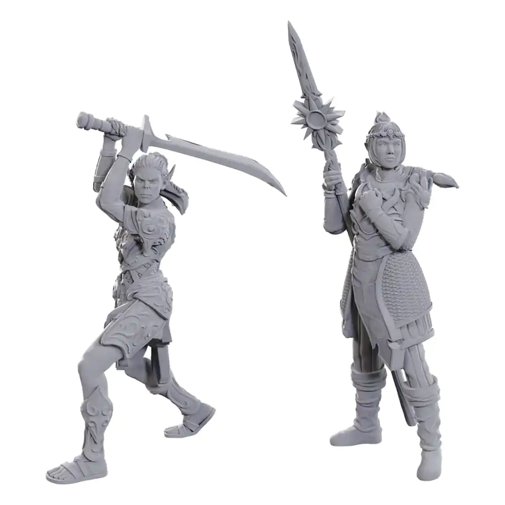 D&D Nolzur's Marvelous Miniatures Unpainted Miniature Lae'zel & Shadowheart product photo