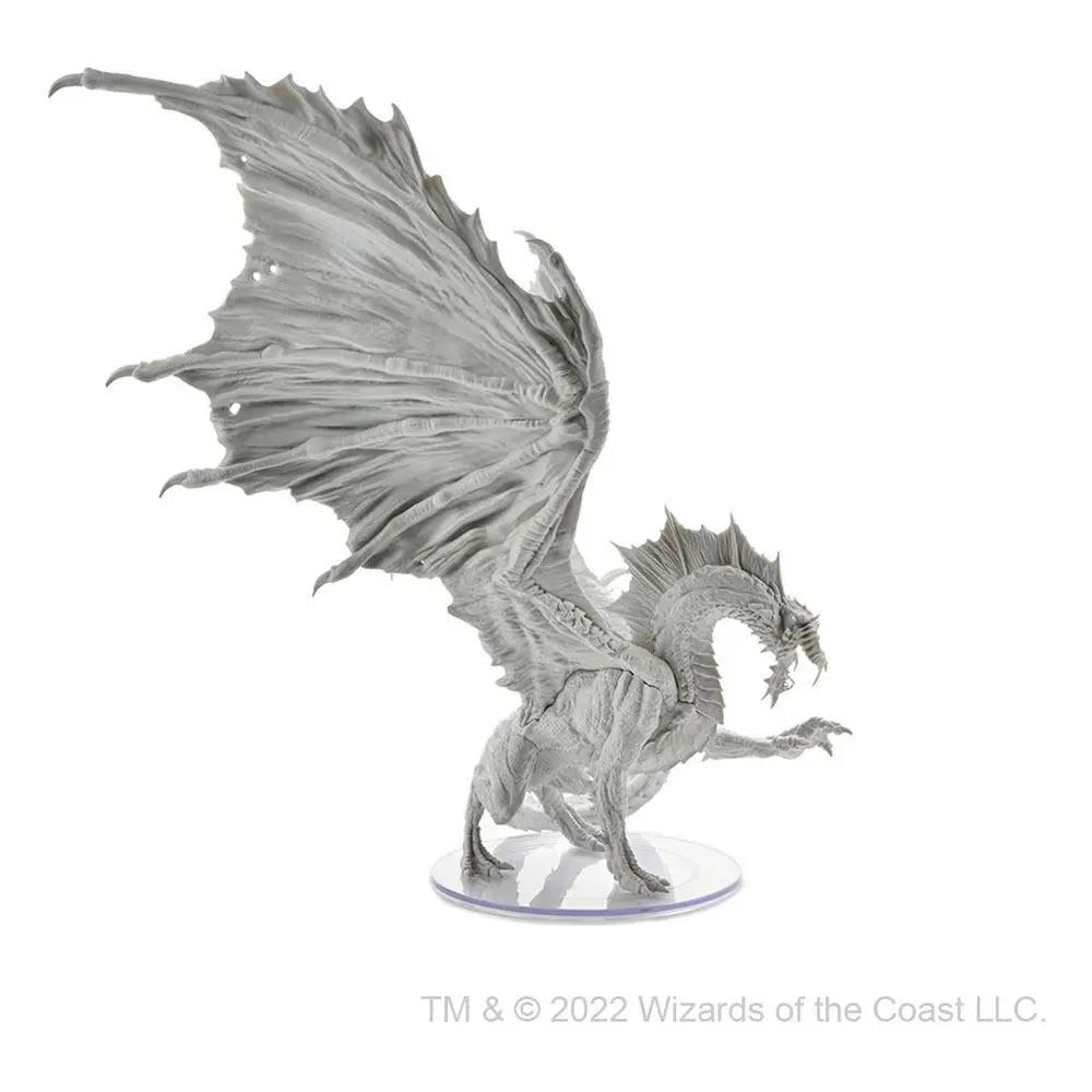 D&amp;D Nolzur's Marvelous Miniatures Unpainted Miniature Adult Black Dragon product photo
