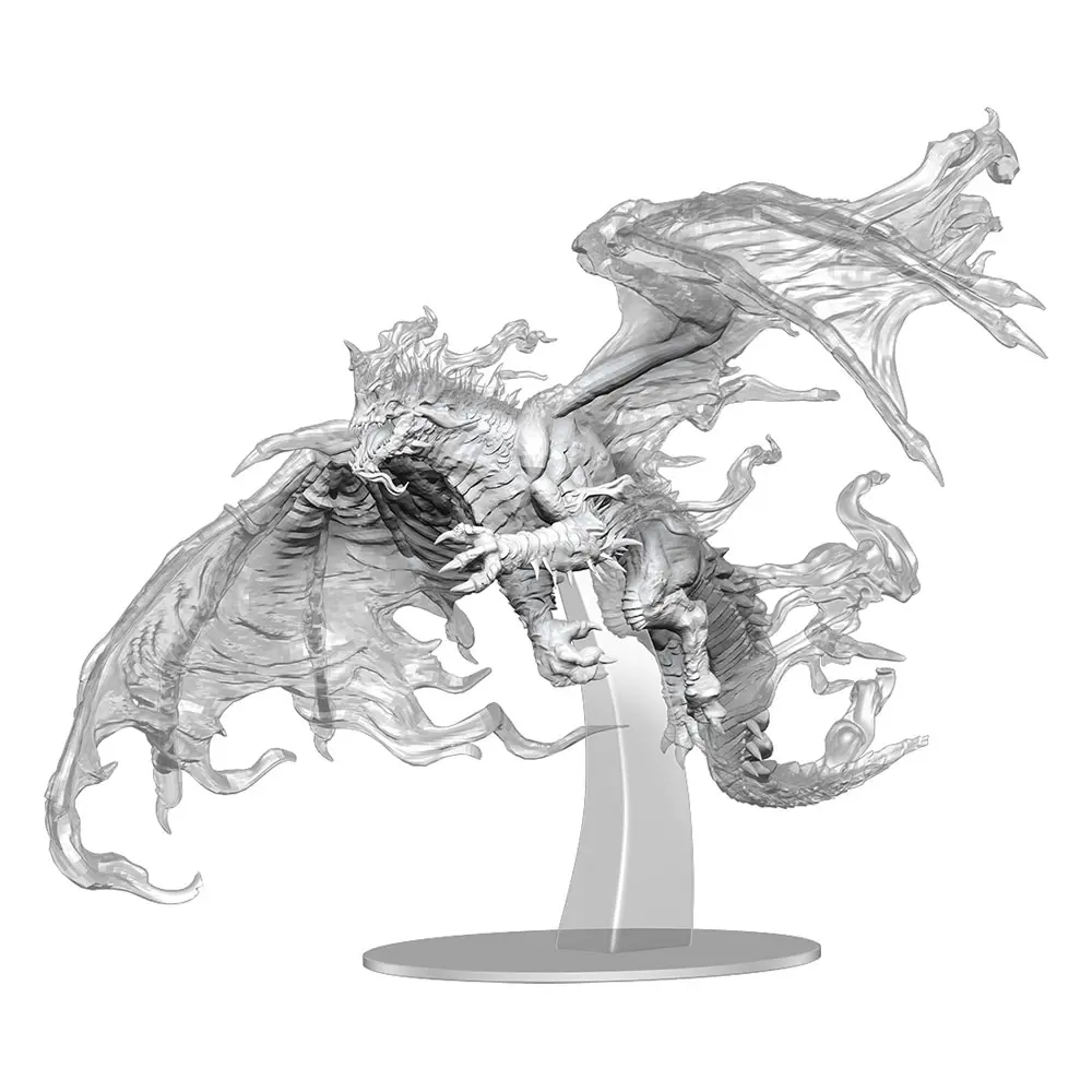 D&amp;D Nolzur's Marvelous Miniatures Unpainted Miniature Adult Blue Shadow Dragon product photo