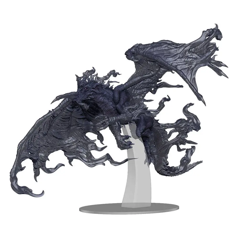 D&amp;D Nolzur's Marvelous Miniatures Unpainted Miniature Adult Blue Shadow Dragon product photo