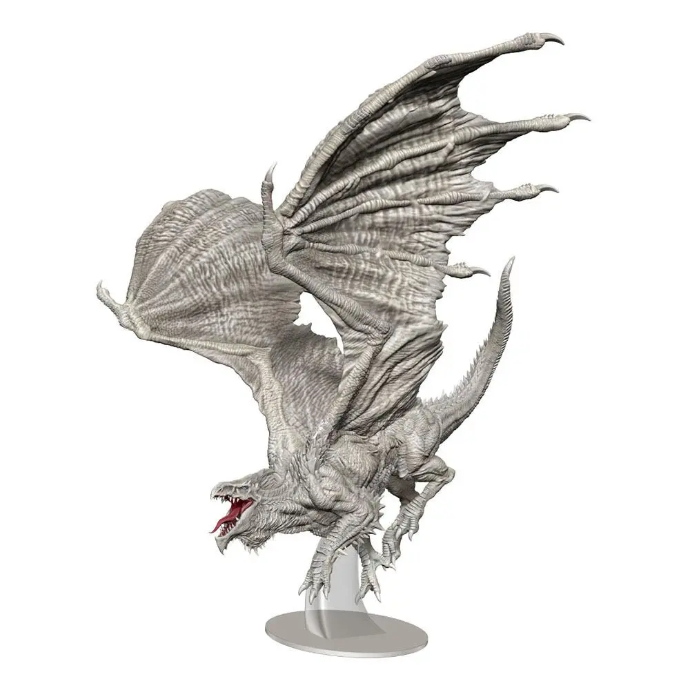 D&amp;D Nolzur's Marvelous Miniatures Unpainted Miniature Adult White Dragon product photo