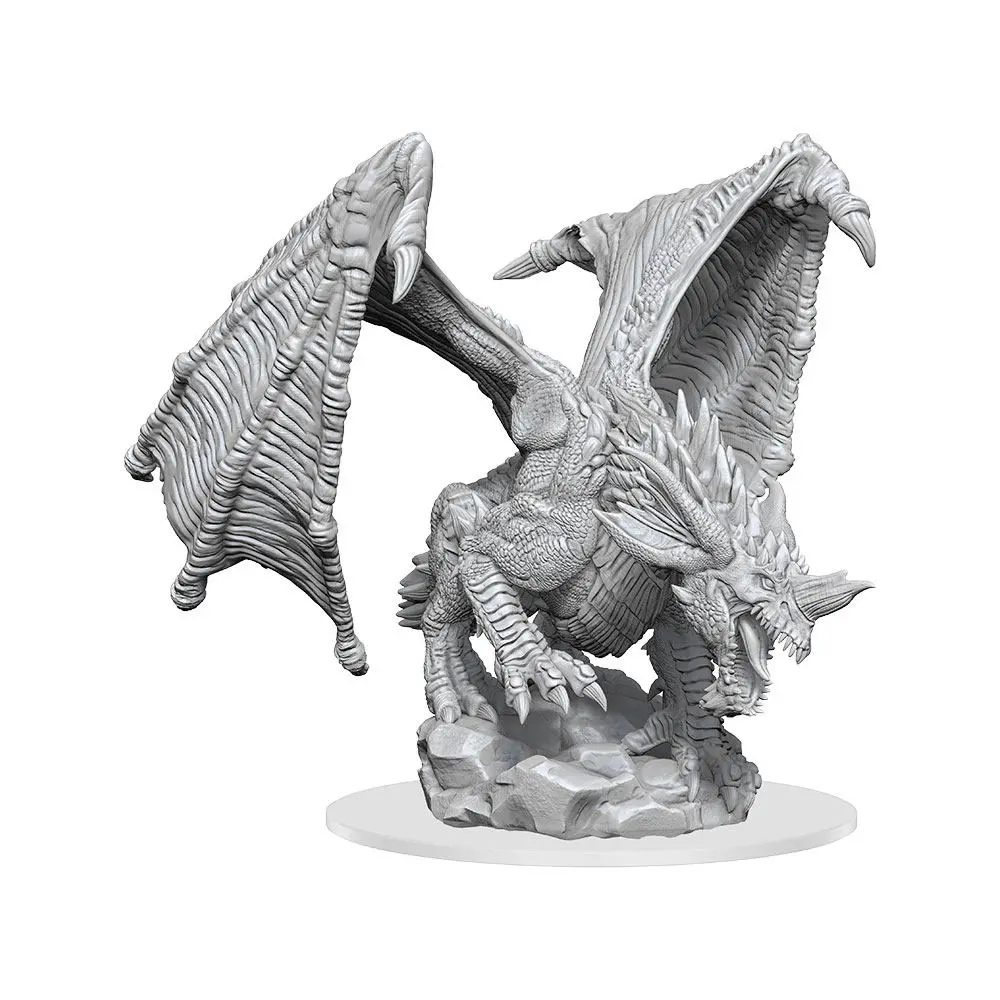 D&amp;D Nolzur's Marvelous Miniatures Unpainted Miniature Young Blue Dragon Case (2) product photo