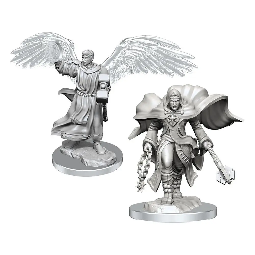 D&D Nolzur's Marvelous Miniatures Unpainted Miniatures 2-Pack Aasimar Cleric Male termékfotó