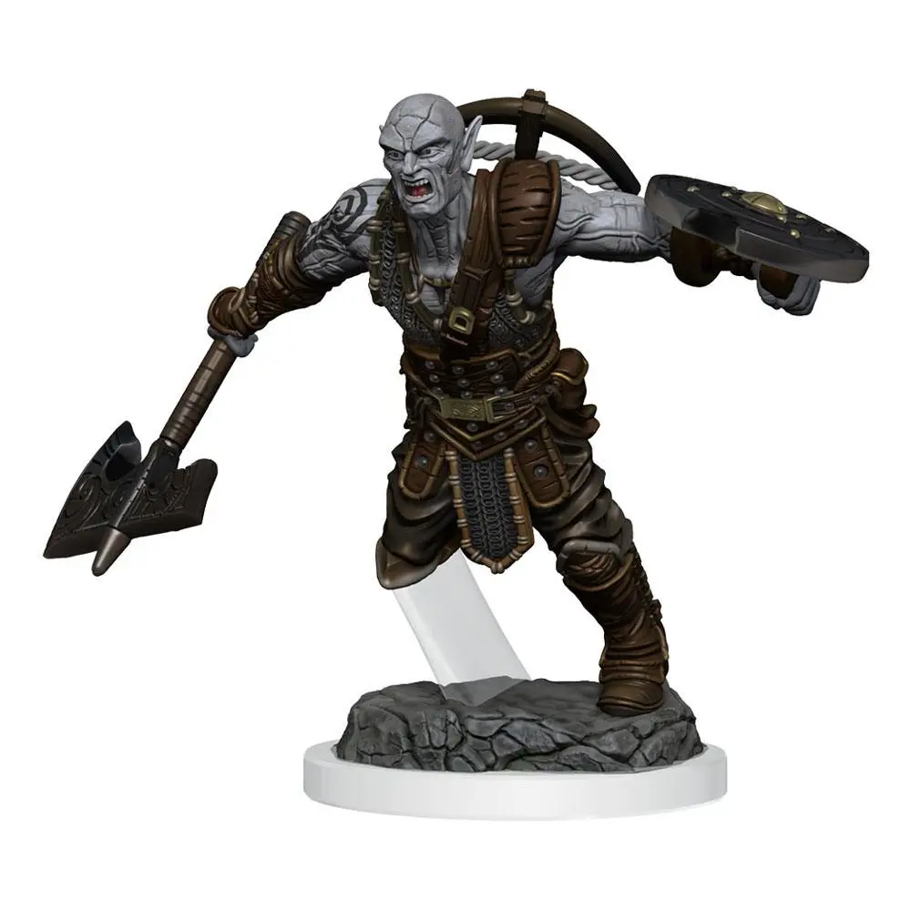 D&amp;D Nolzur's Marvelous Miniatures Unpainted Miniatures 2-Pack Earth Genasi Fighter product photo