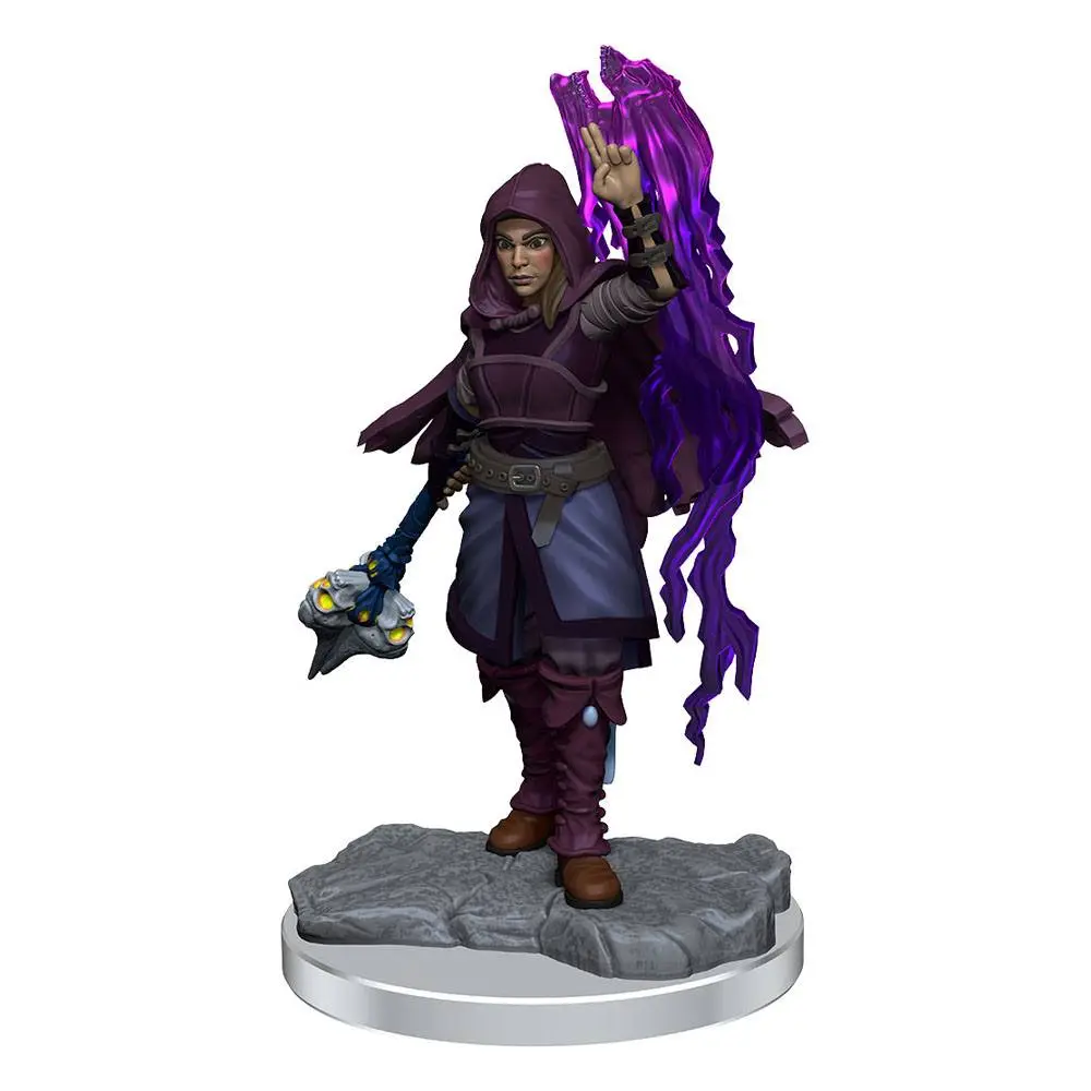 D&amp;D Nolzur's Marvelous Miniatures Unpainted Miniatures 2-Pack Half-Elf Warlock product photo