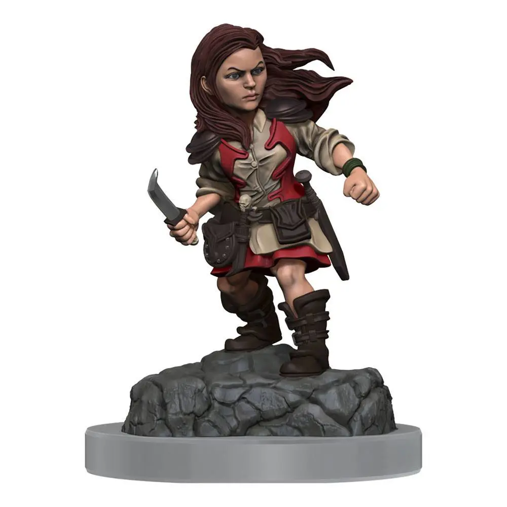 D&amp;D Nolzur's Marvelous Miniatures Unpainted Miniatures 2-Pack Halfling Rogue Female product photo