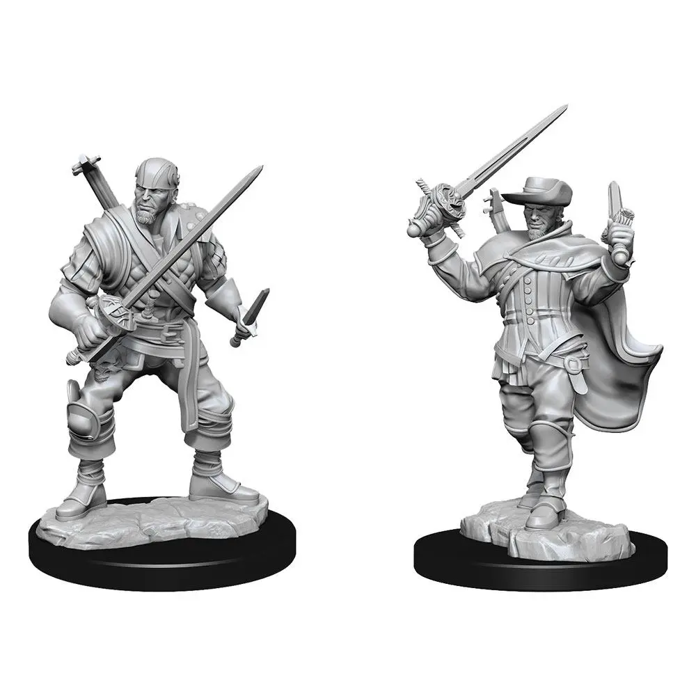 D&amp;D Nolzur's Marvelous Miniatures Unpainted Miniatures Human Bard Male Case (2) product photo