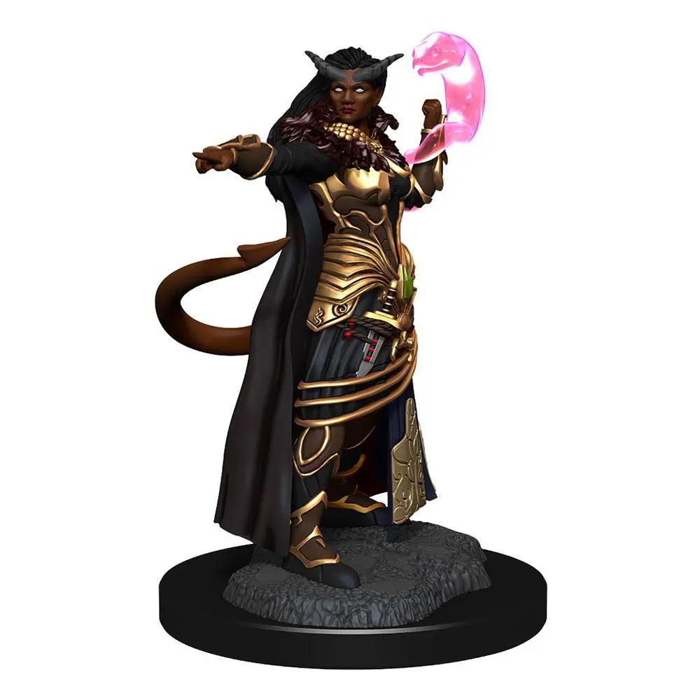 D&amp;D Nolzur's Marvelous Miniatures Unpainted Miniatures Tiefling Sorcerer Female Case (2) product photo