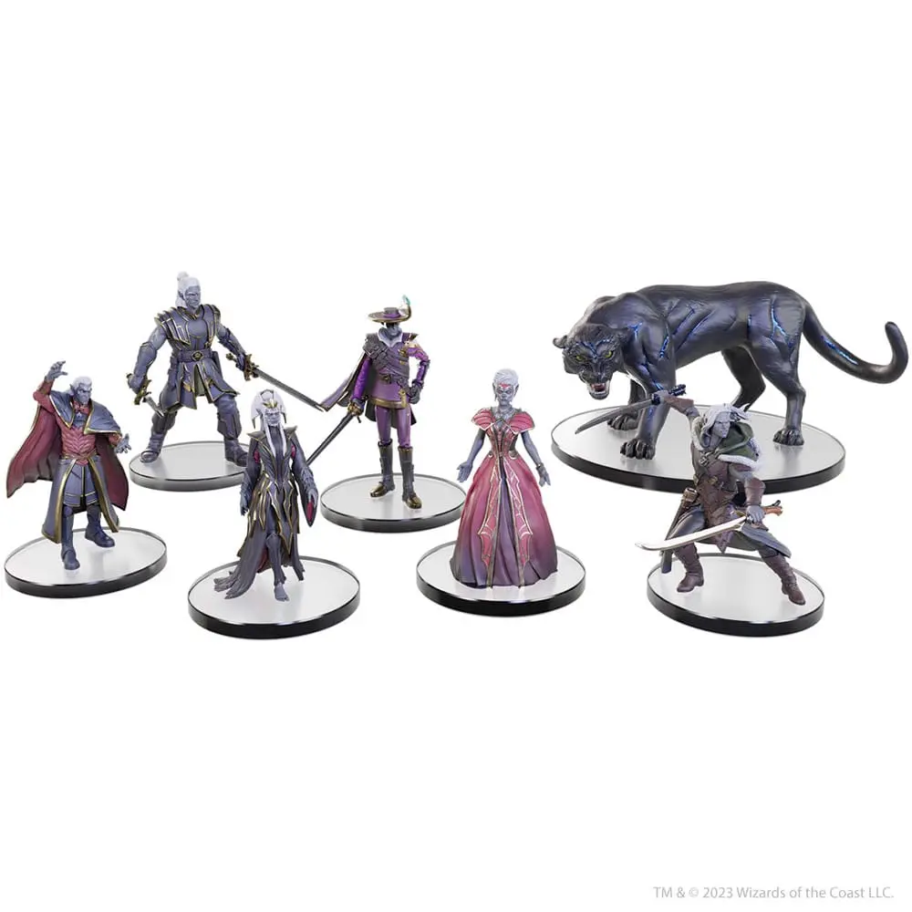 D&amp;D The Legend of Drizzt 35th Anniversary pre-painted Miniatures Family &amp; Foes Boxed Set product photo