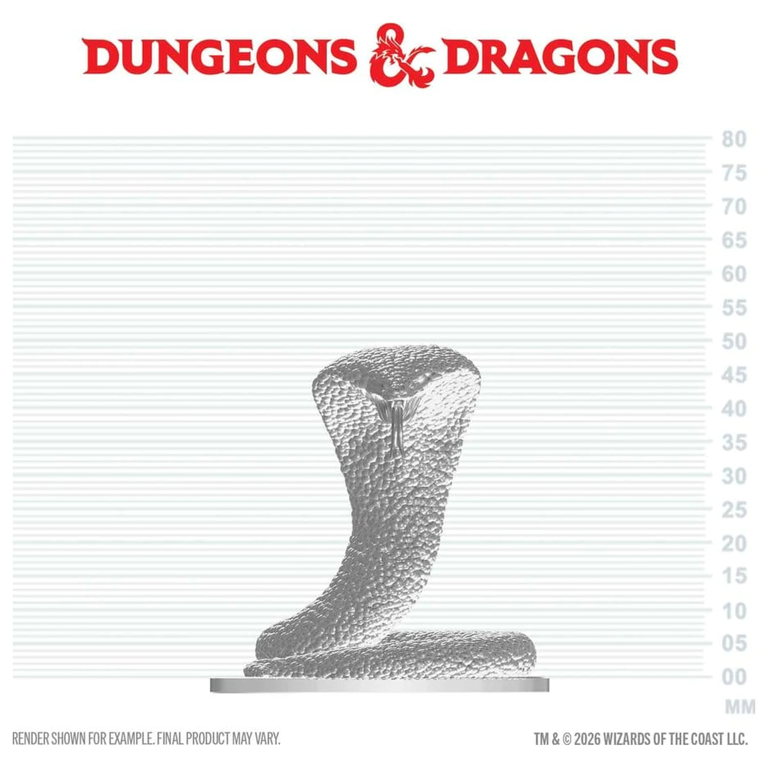 D&D Nolzur's Marvelous Miniatures Mini Figure Polar Serpent  product photo