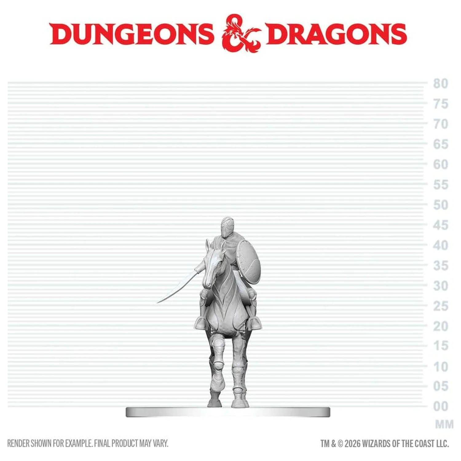 D&D Nolzur's Marvelous Miniatures Mini Figures Nimblewright Steed with Rider product photo