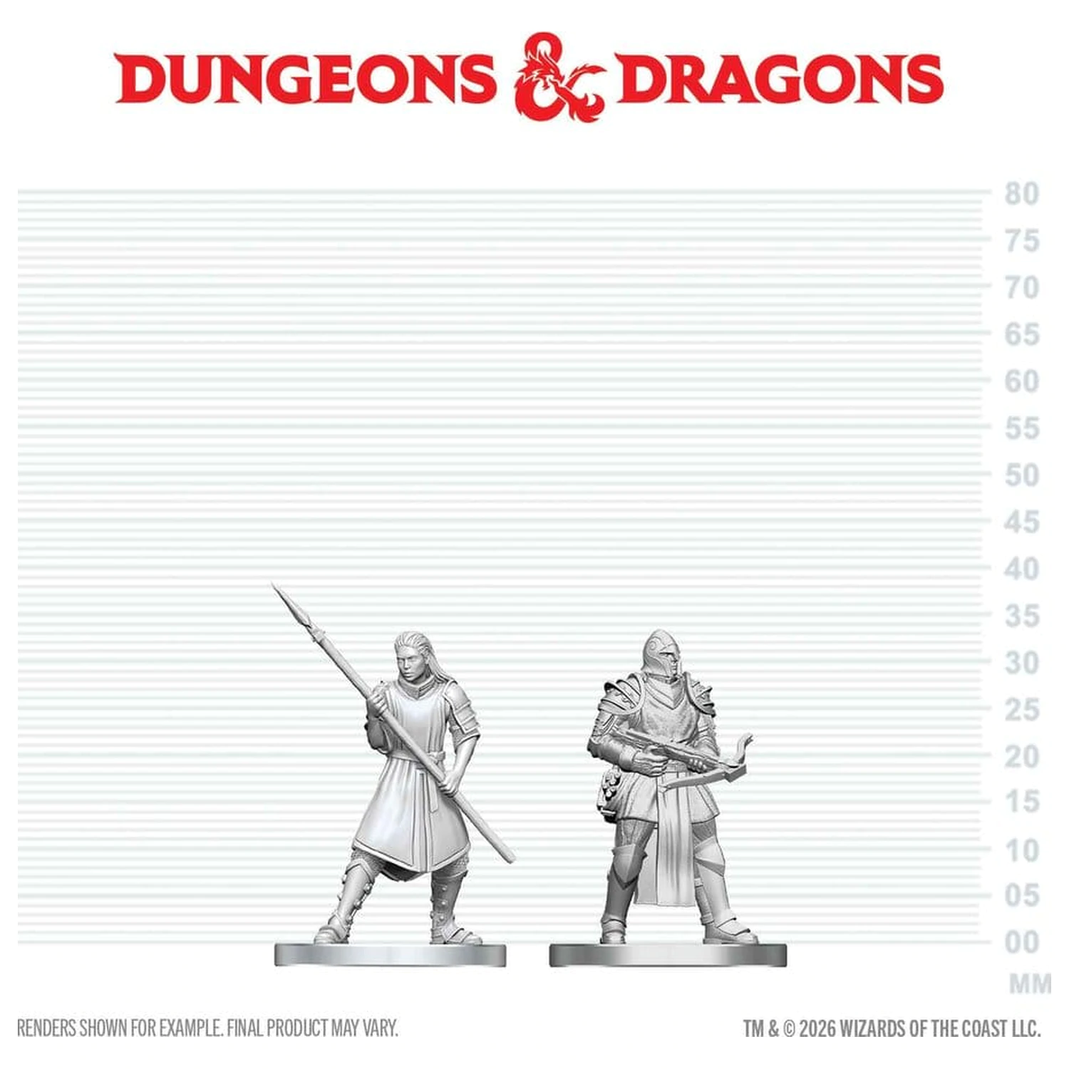 D&D Nolzur's Marvelous Miniatures Mini Figures Town Guards product photo