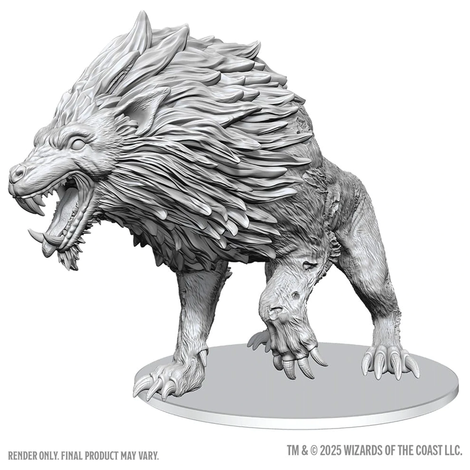 D&D Nolzur's Marvelous Miniatures Unpainted Miniatures Dire Worg 11 cm  product photo