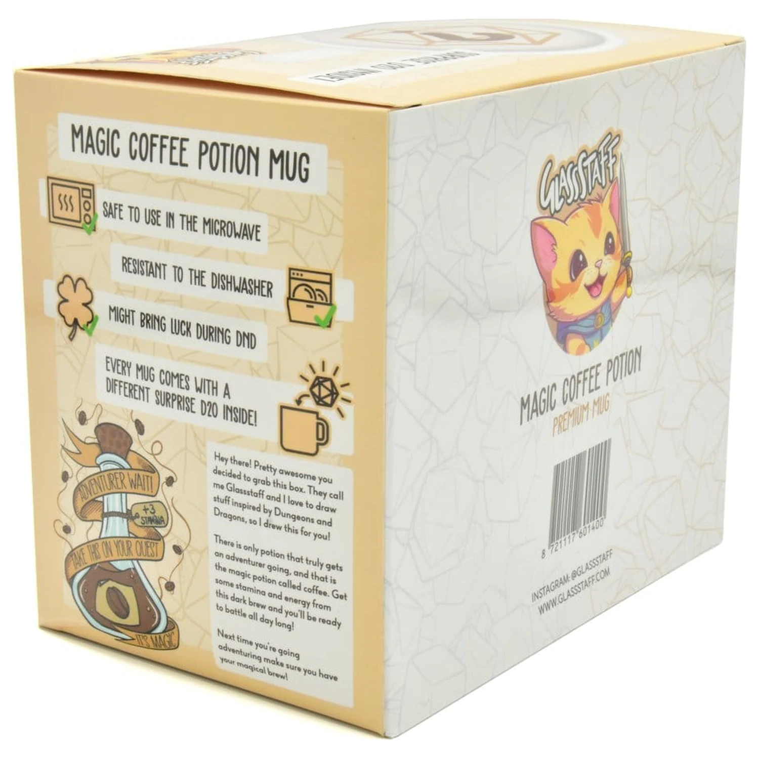 Coffee Potion Gift Set Mug & Dice D20 product photo