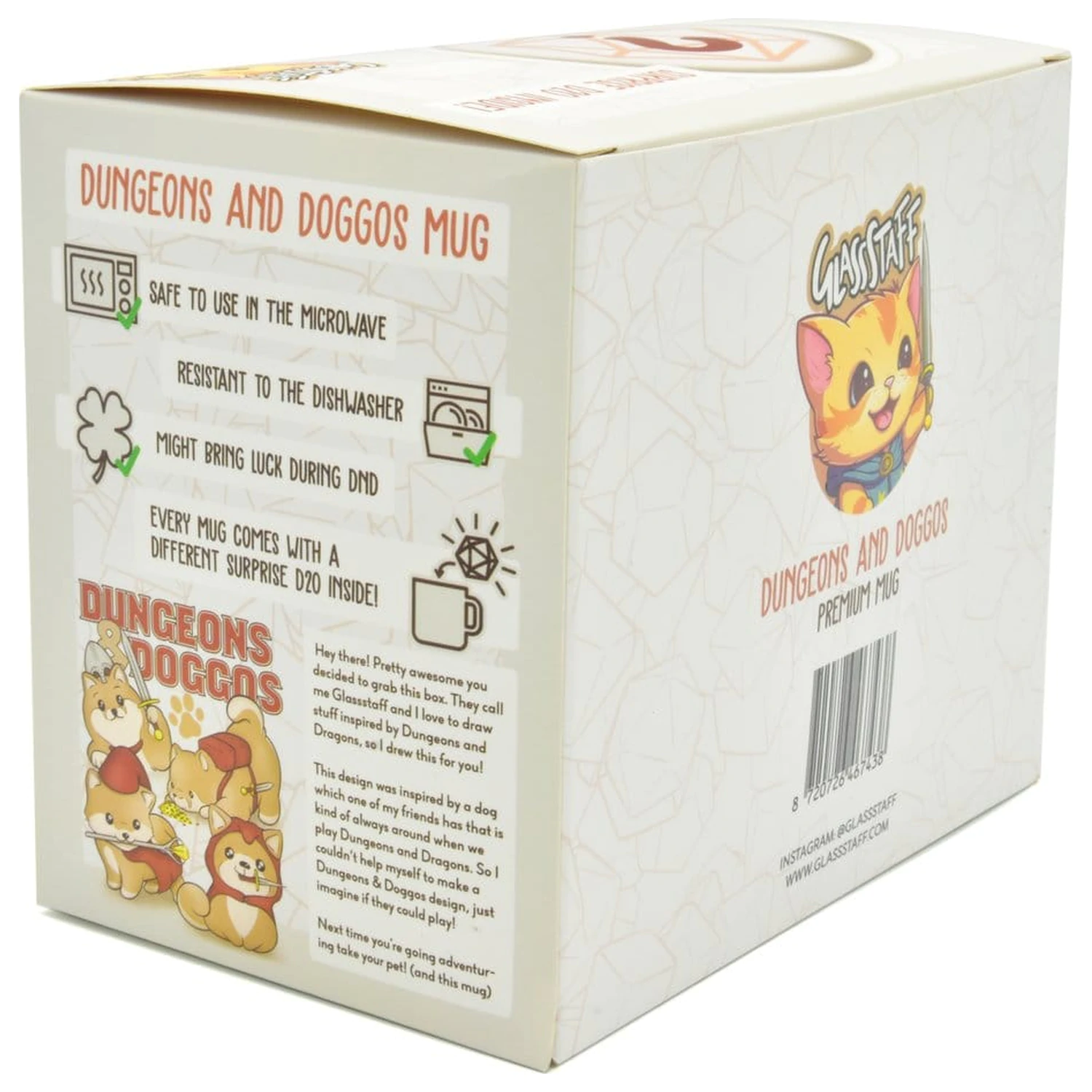 Dungeons & Doggos Gift Set Mug & Dice D20 product photo