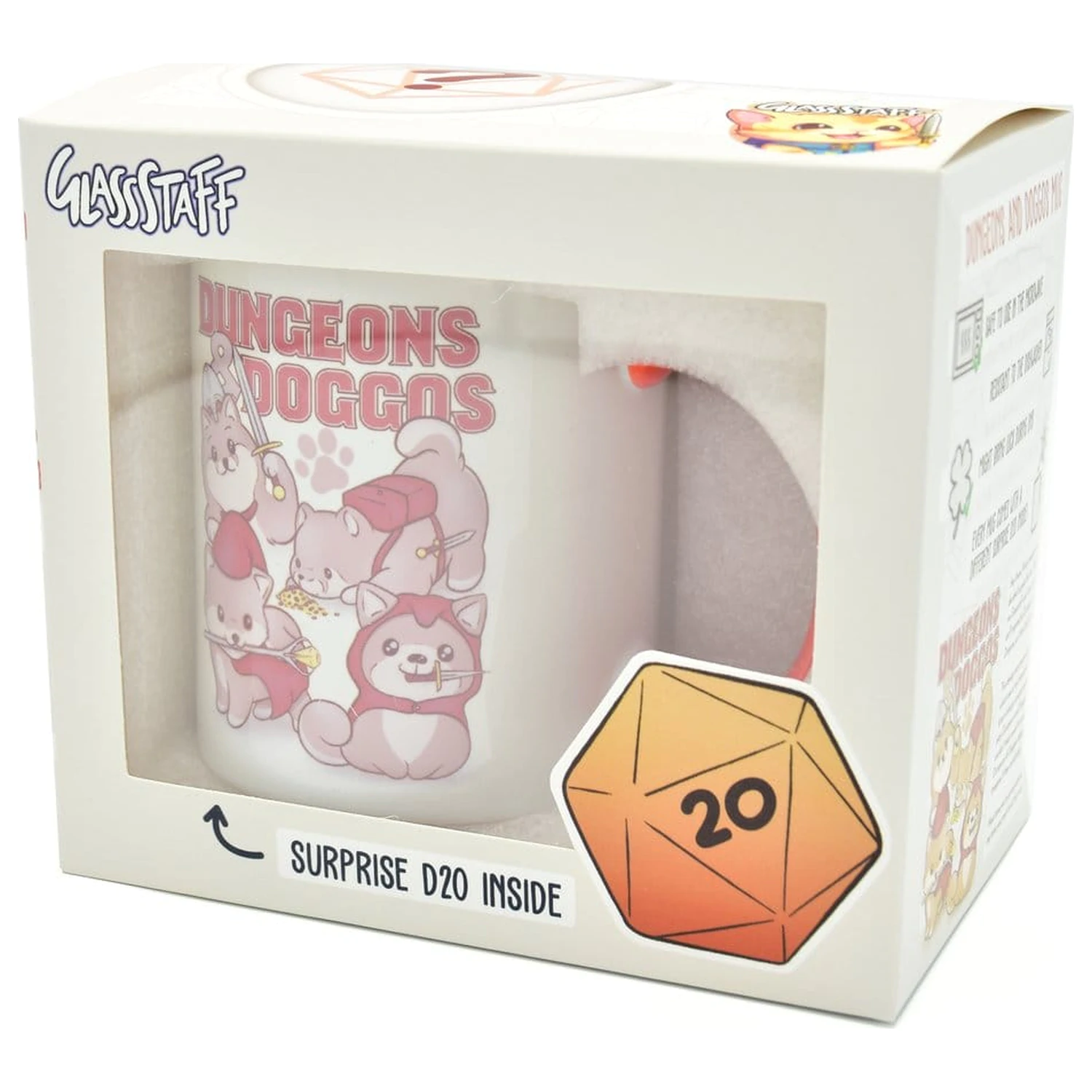 Dungeons & Doggos Gift Set Mug & Dice D20 product photo