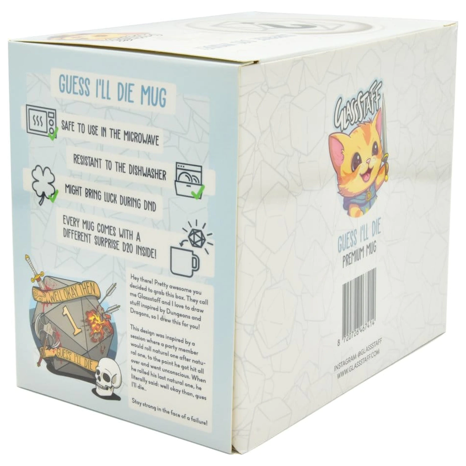 Guess I'll Die Gift Set Mug & Dice D20 product photo