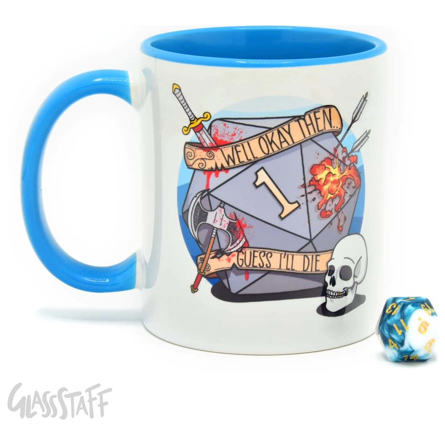 Guess I'll Die Gift Set Mug & Dice D20 product photo