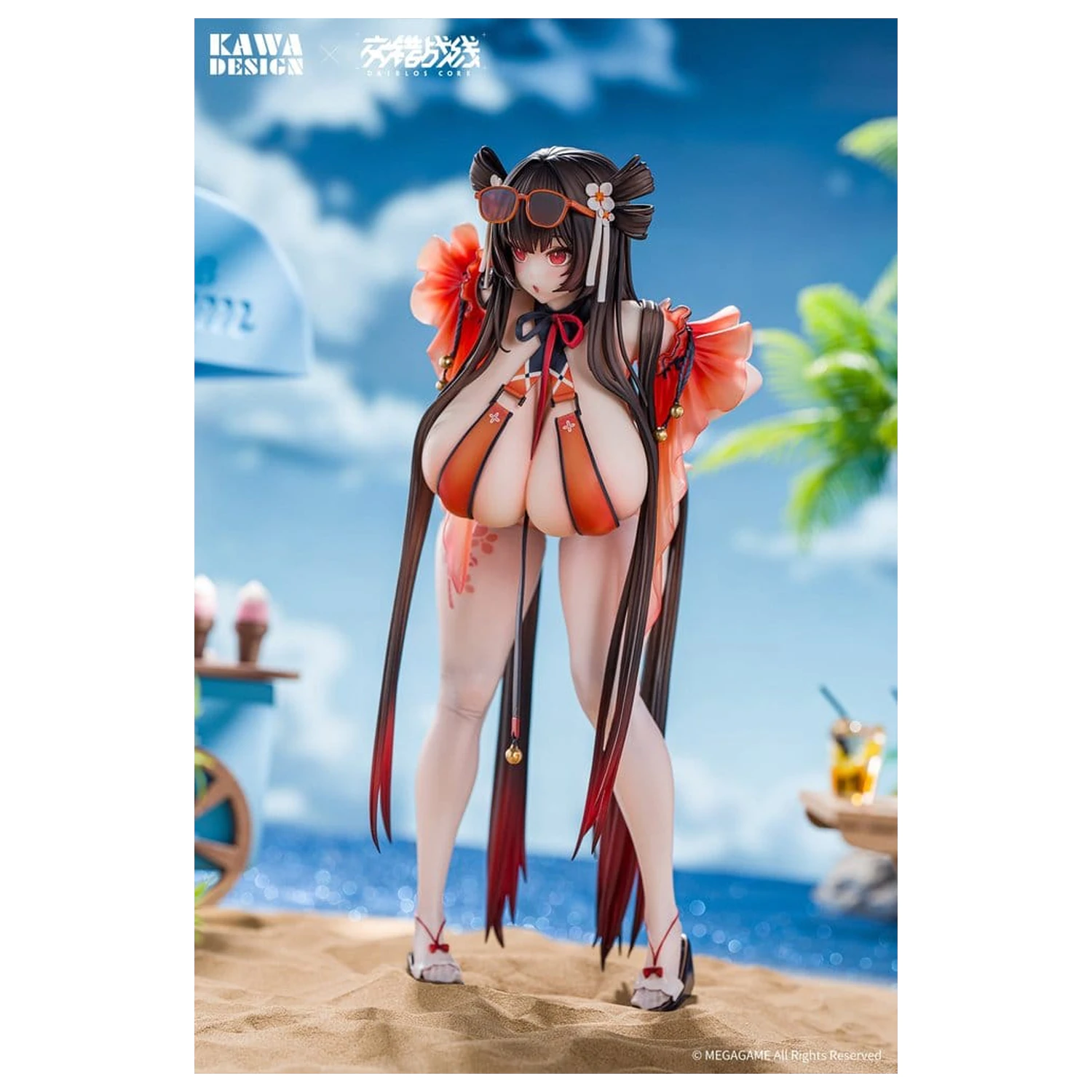 Daiblos Core PVC Figure 1/6 Maree Rouge Rakubai no Utage 25 cm product photo