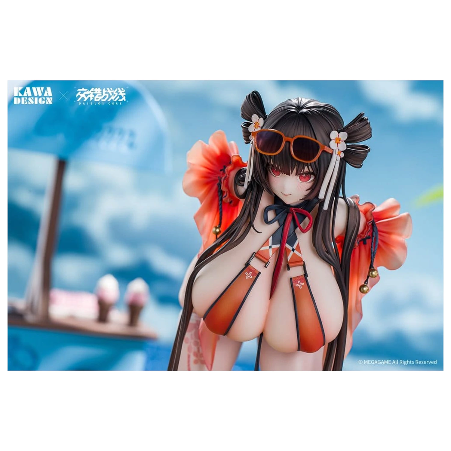 Daiblos Core PVC Figure 1/6 Maree Rouge Rakubai no Utage 25 cm product photo