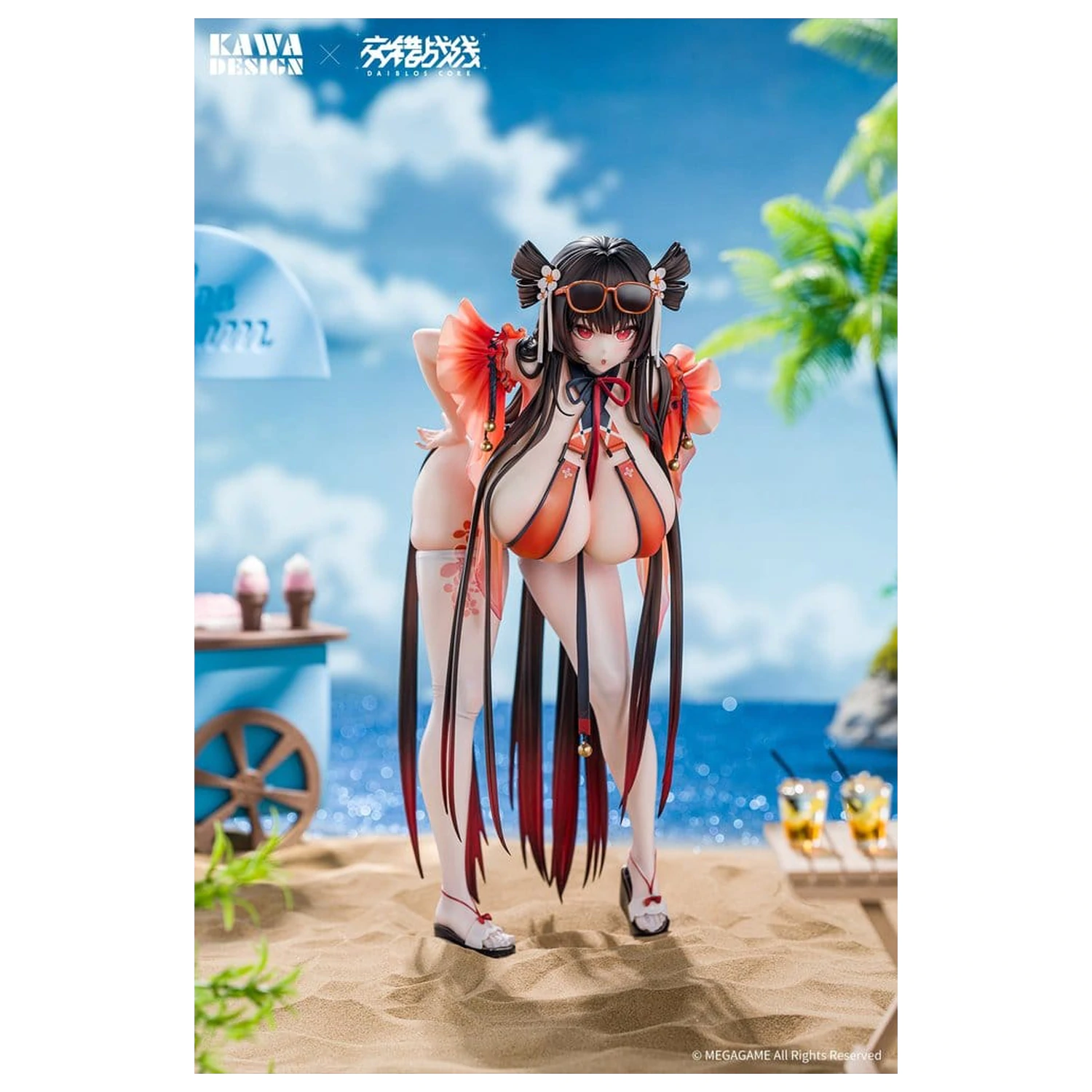 Daiblos Core PVC Figure 1/6 Maree Rouge Rakubai no Utage 25 cm product photo