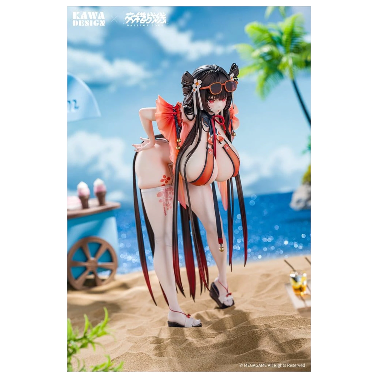 Daiblos Core PVC Figure 1/6 Maree Rouge Rakubai no Utage 25 cm product photo
