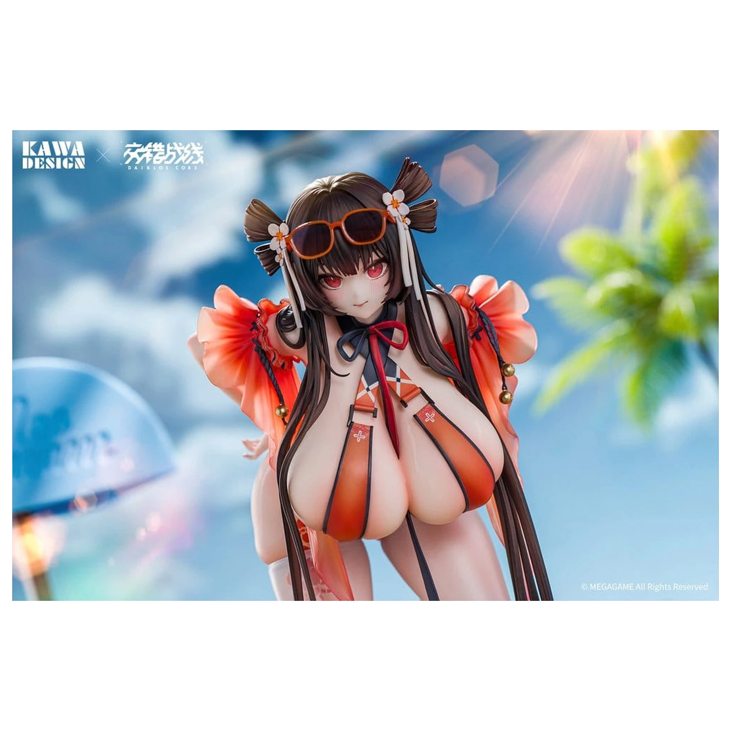 Daiblos Core PVC Figure 1/6 Maree Rouge Rakubai no Utage Wet Ver. 25 cm product photo