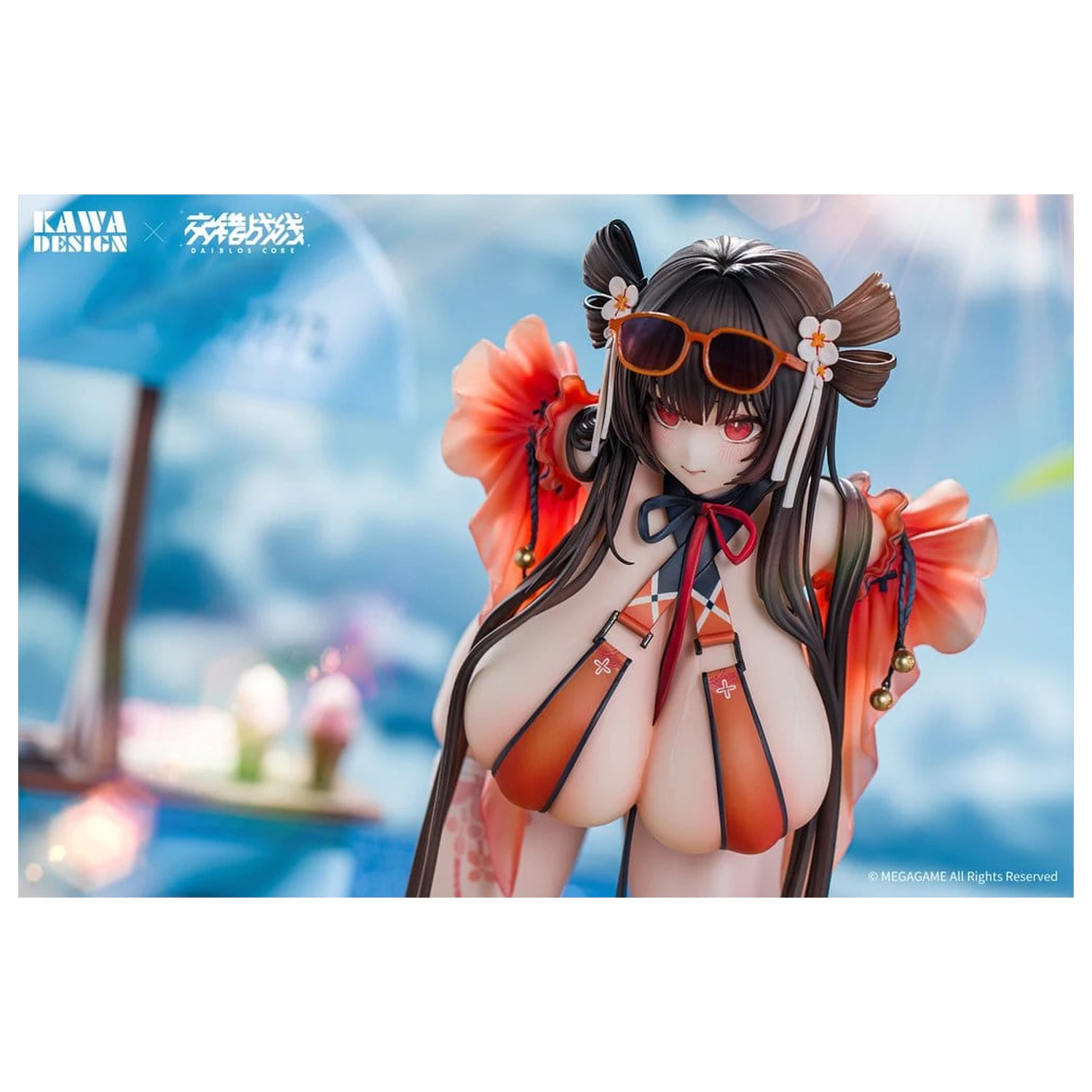 Daiblos Core PVC Figure 1/6 Maree Rouge Rakubai no Utage Wet Ver. 25 cm product photo