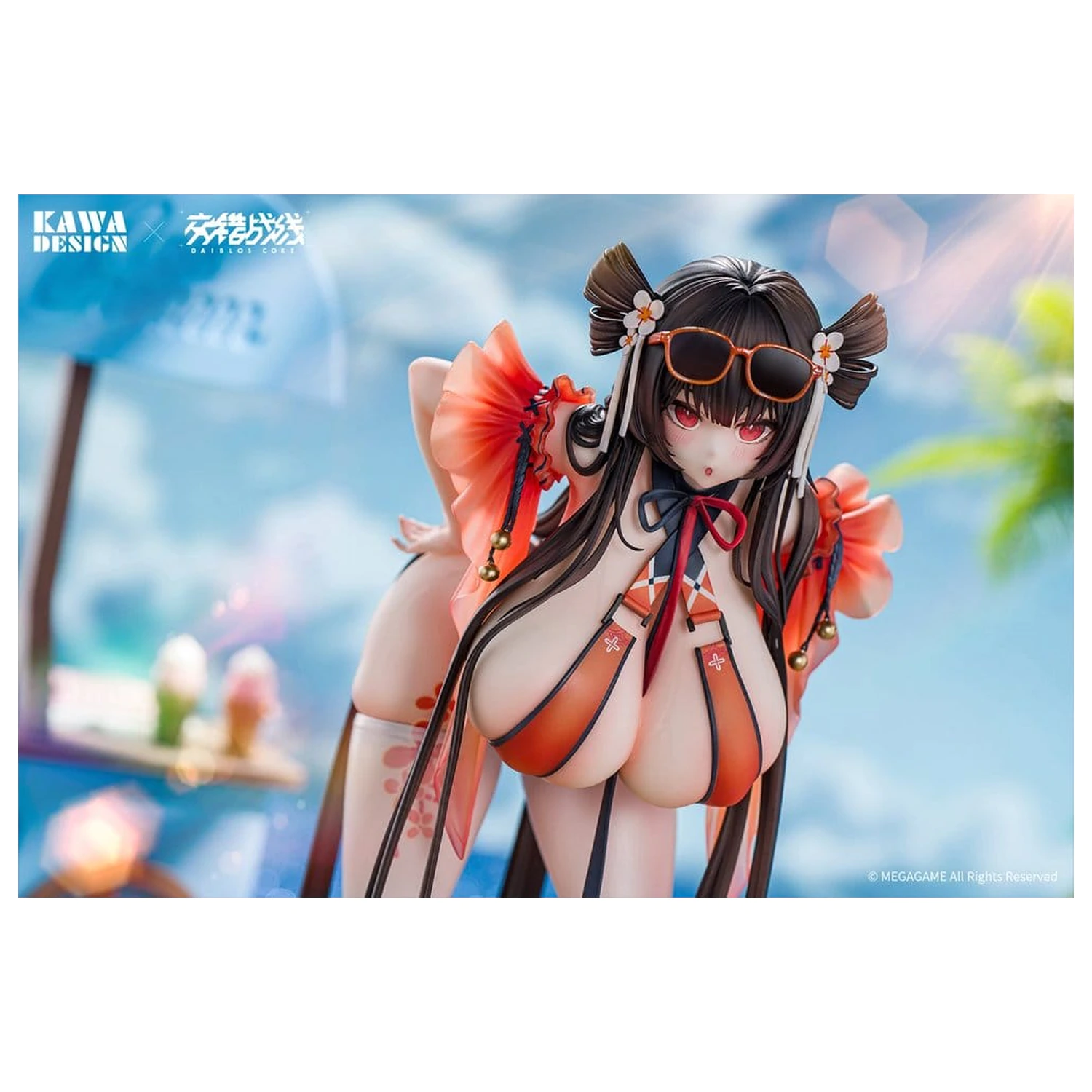 Daiblos Core PVC Figure 1/6 Maree Rouge Rakubai no Utage Wet Ver. 25 cm product photo