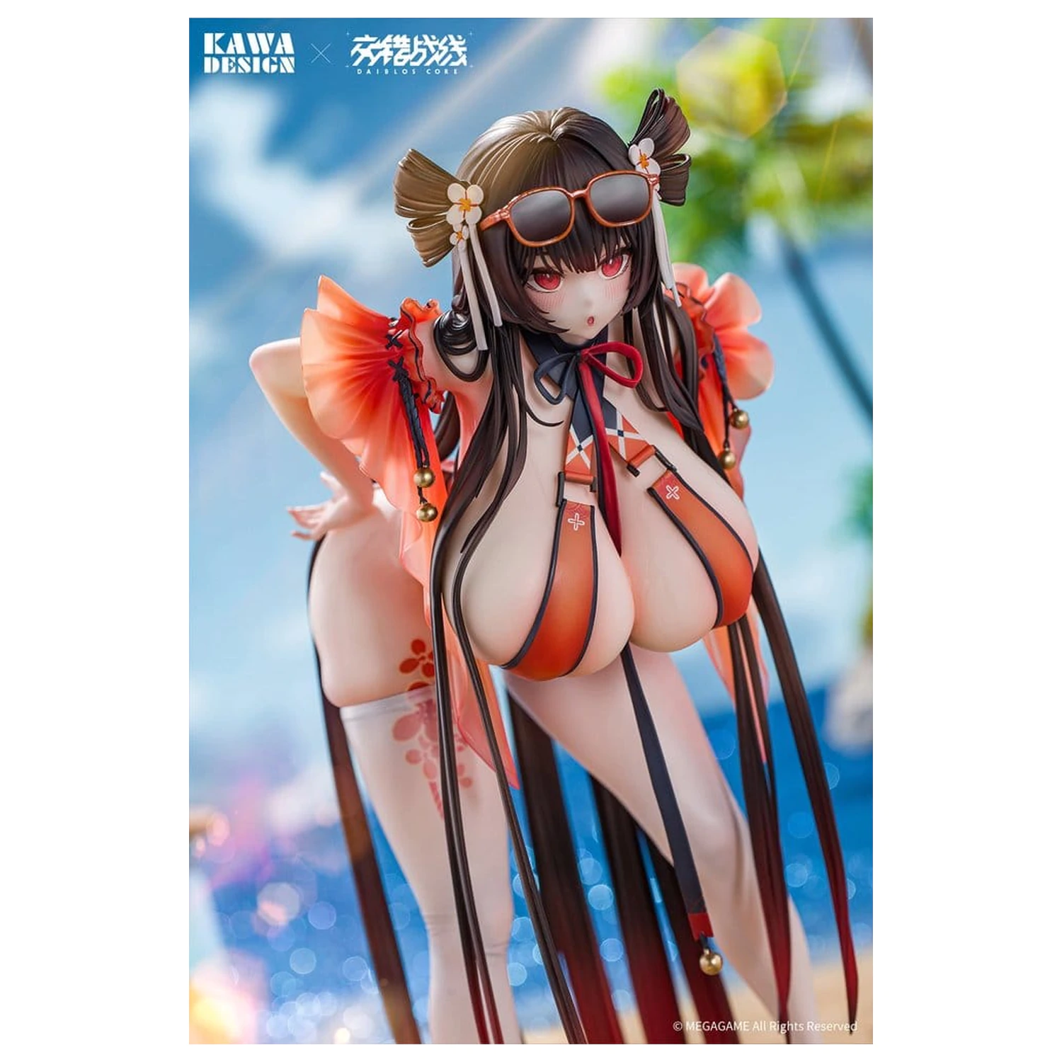 Daiblos Core PVC Figure 1/6 Maree Rouge Rakubai no Utage Wet Ver. 25 cm product photo