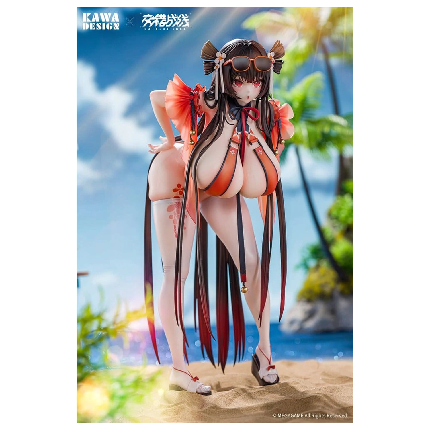Daiblos Core PVC Figure 1/6 Maree Rouge Rakubai no Utage Wet Ver. 25 cm product photo