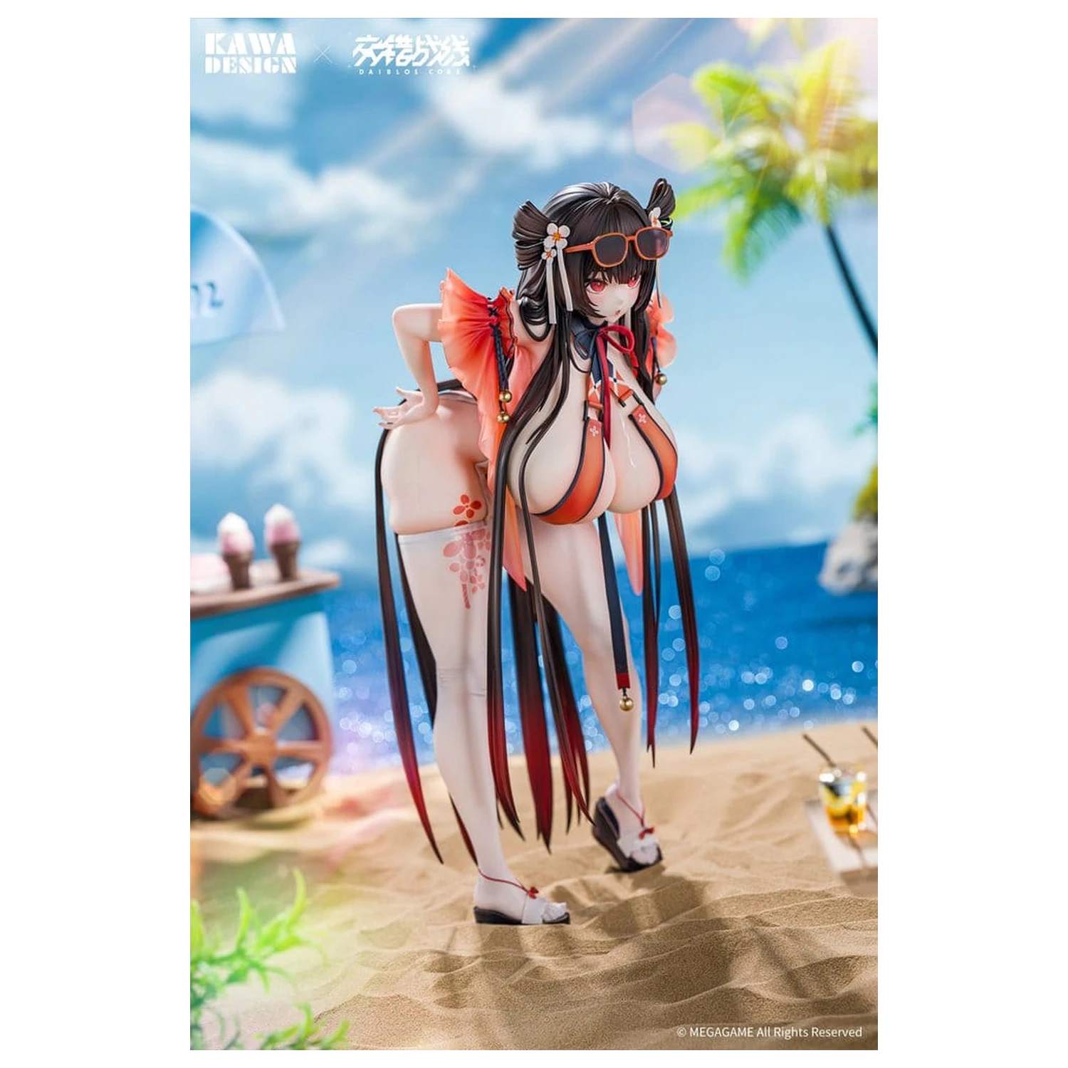 Daiblos Core PVC Figure 1/6 Maree Rouge Rakubai no Utage Wet Ver. 25 cm product photo